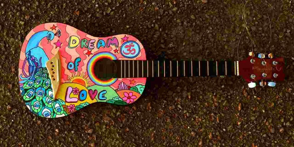 How to Paint an Acoustic Guitar with Spray Paint Music Therapy Trust